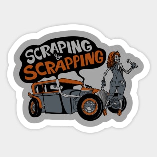 Scraping & Scrapping Sticker